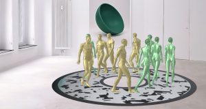 Kunstinstallationen aus Vinyl