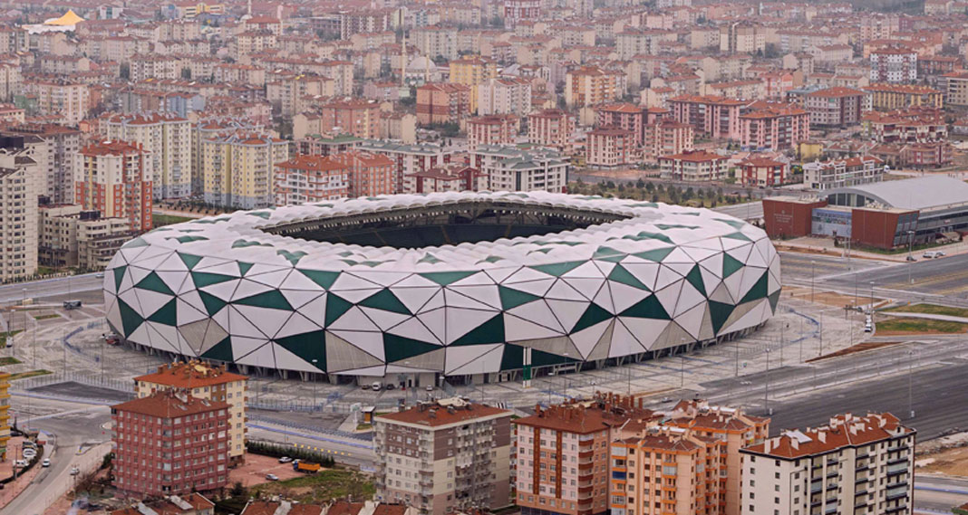 PVC-Bauprodukte, PVC-beschichtete Membranen Stadio Konya