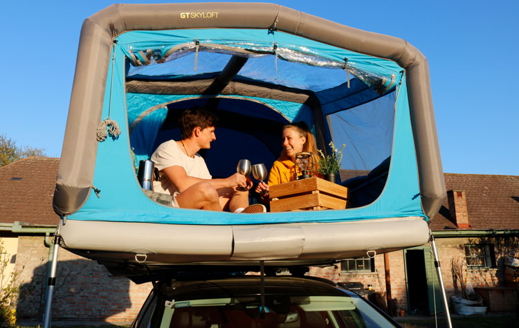 Im Gentle Tent auf dem Autodach lässt sich entspannt Urlaub machen.
(Foto: GentleTent)