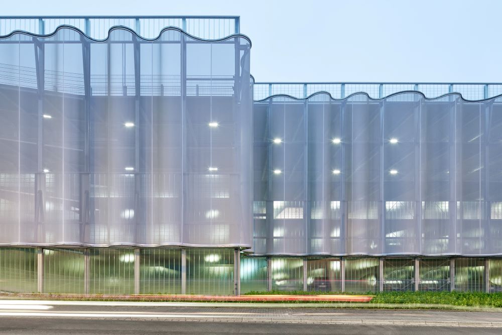 Rekordmembranfassade TEDi Dortmund