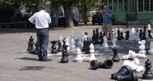 PVC-Riesenschachfiguren