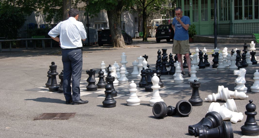 PVC-Riesenschachfiguren