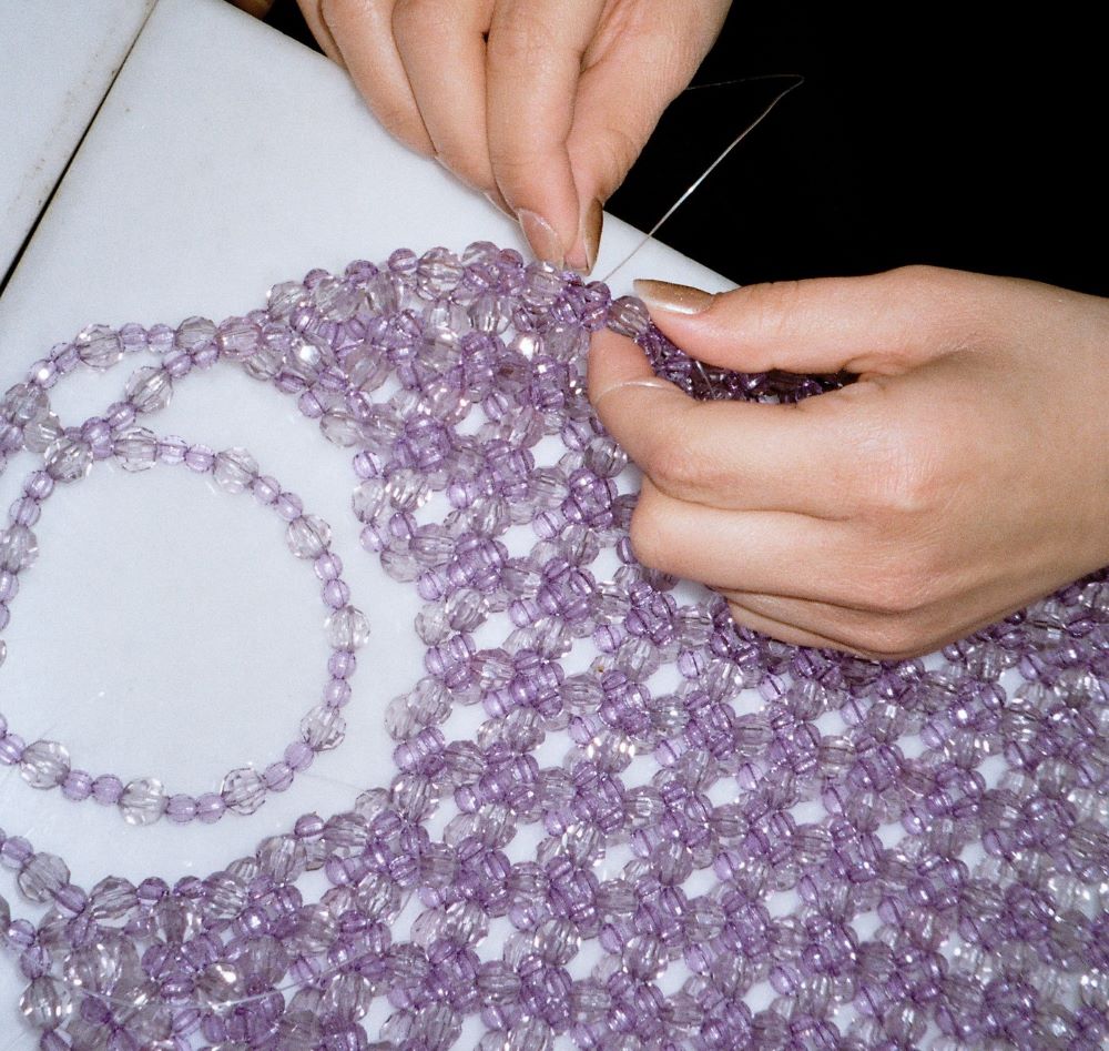 PVC-Perlenhandtaschen Studio 7